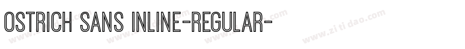 Ostrich Sans Inline-regular字体转换